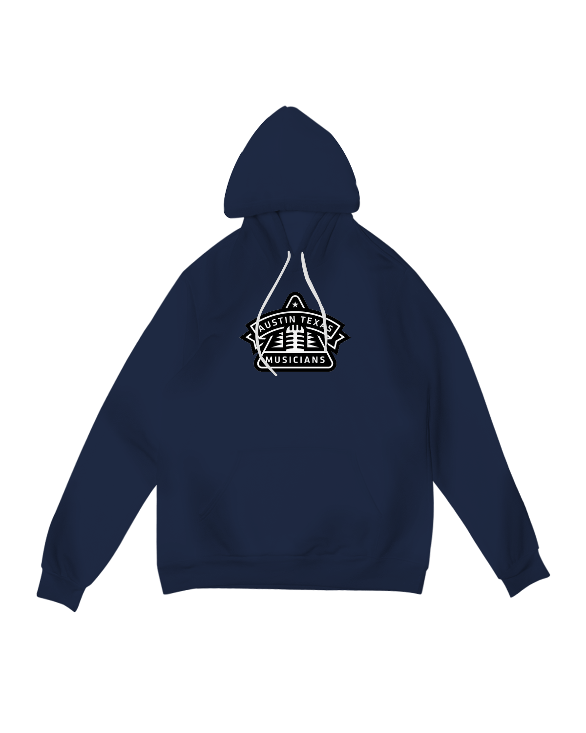 Unisex Sponge Fleece Pullover Hoodie - Navy - XS